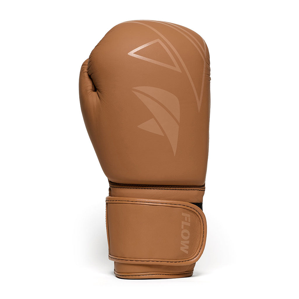 Flow Progress Boxing Gloves - multi-layer foam - matte Brown cowhide
