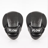 Flow Focus Mitts zwart/wit – gesloten vingers, mesh en klittenbandsluiting