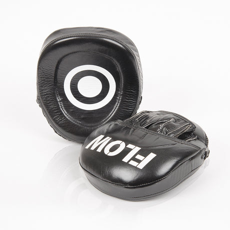 Flow Micromitts echt leer zwart/wit – paar, overzicht