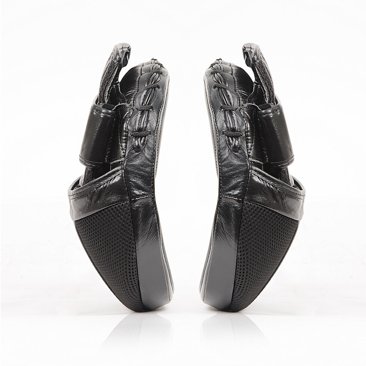 Flow Micromitts zwart/wit – zijaanzicht en meshpanelen