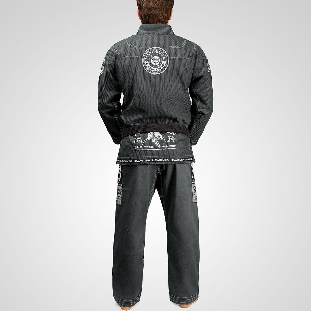 Hayabusa Goorudo 3 Gold Weave Jiu Jitsu Gi - Grijs