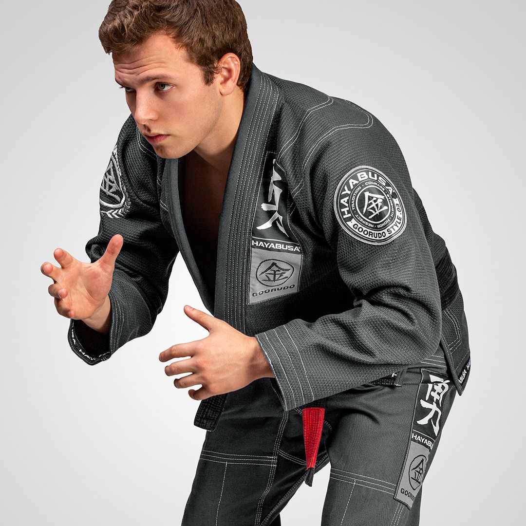 Hayabusa Goorudo 3 Gold Weave Jiu Jitsu Gi - Grijs