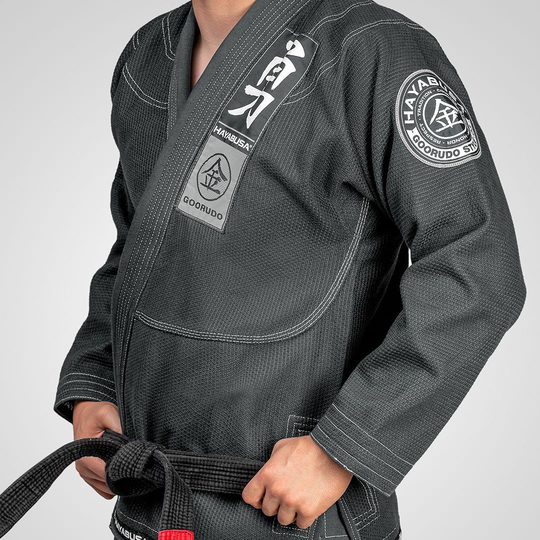 Hayabusa Goorudo 3 Gold Weave Jiu Jitsu Gi - Grijs