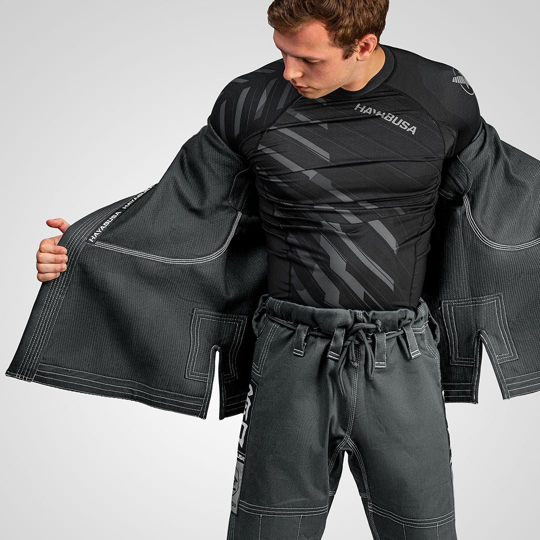 Hayabusa Goorudo 3 Gold Weave Jiu Jitsu Gi - Grijs