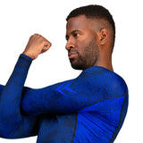 Hayabusa Arrow Ranked Long Sleeve Rashguard - Blue