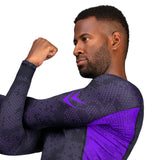 Hayabusa Arrow Ranked Long Sleeve Rashguard - Purple