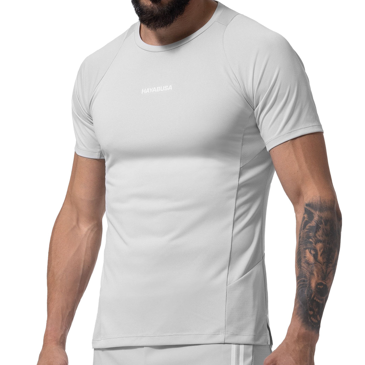 Hayabusa Athletic Lichtgewicht Trainingsshirt - Heren - Lichtgrijs