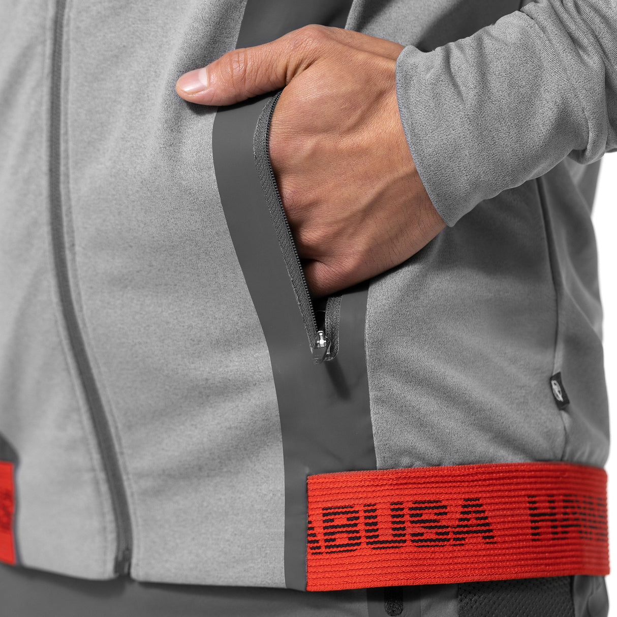 Hayabusa Athletic Zip-Up Performance Hoodie - Men - Dark Gray