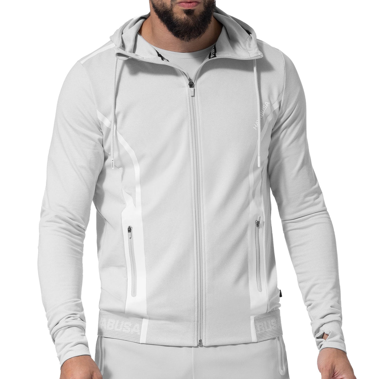 Hayabusa Athletic Zip-Up Performance Hoodie - Herren - Hellgrau
