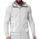 Hayabusa Athletic Zip-Up Performance Hoodie - Herren - Hellgrau
