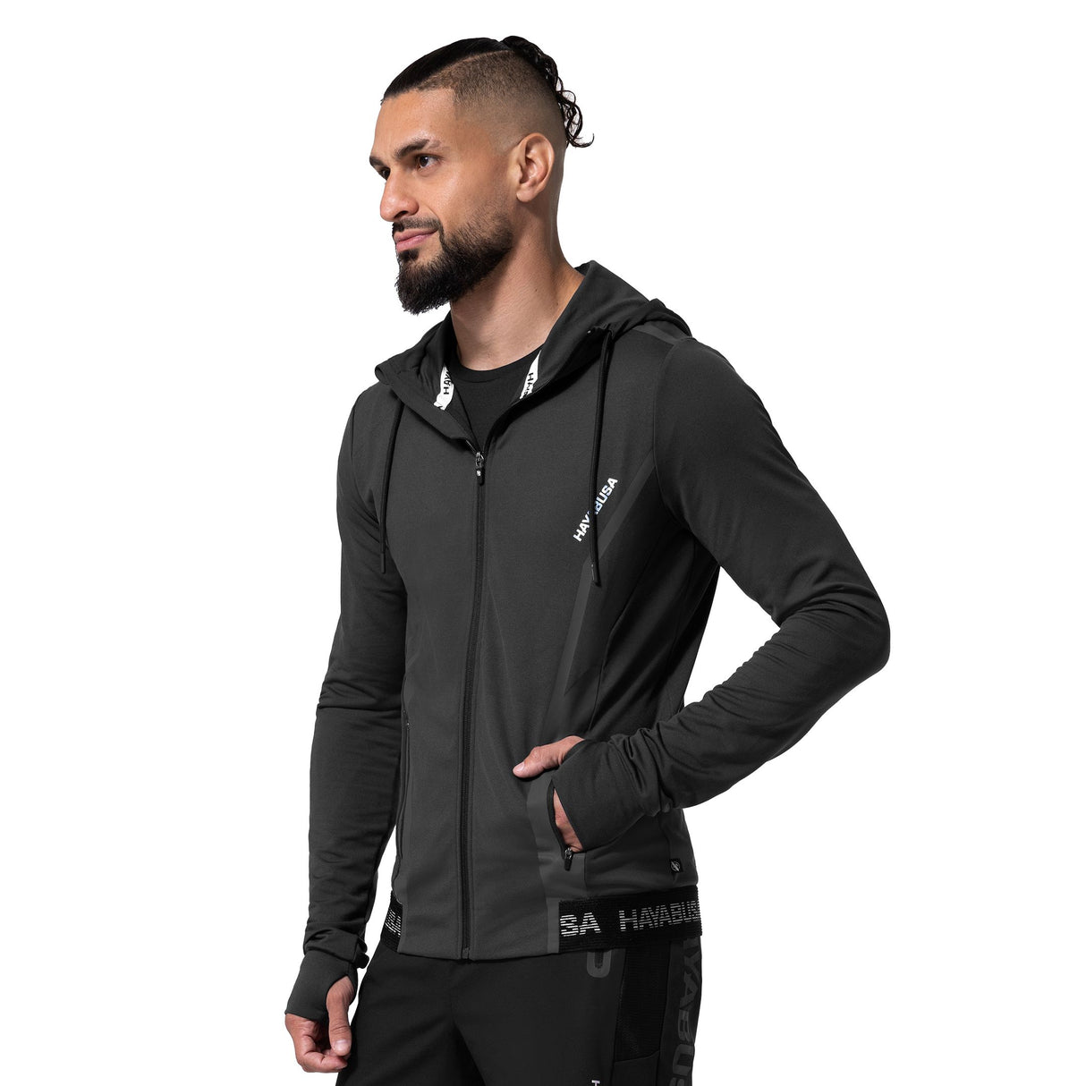 Hayabusa Athletic Zip-Up Performance Hoodie - Heren - Zwart