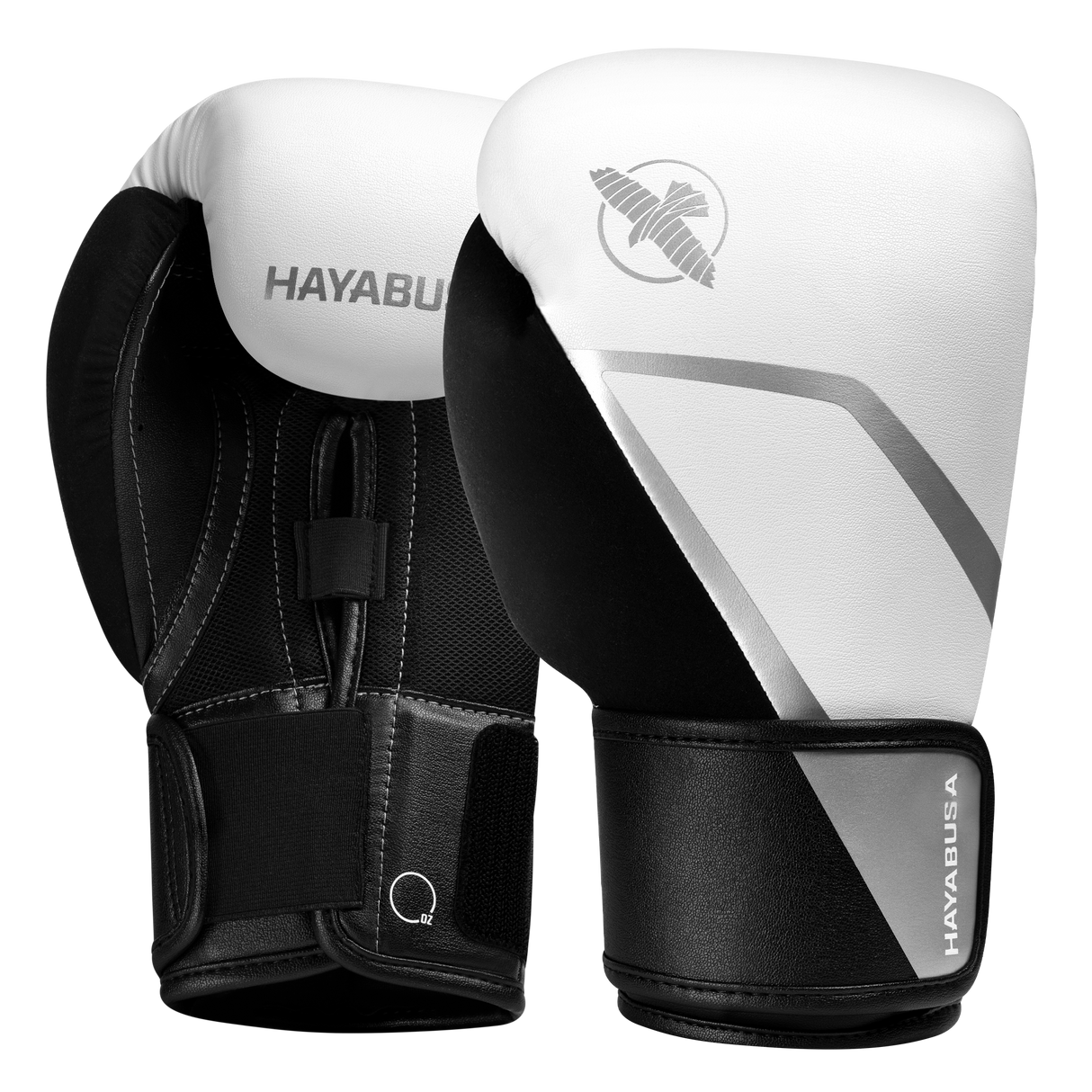 Hayabusa E1 Boxing Gloves for Kids - White/Silver