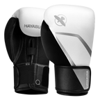 Hayabusa E1 Boxing Gloves for Kids - White/Silver