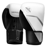 Hayabusa E1 Boxing Gloves for Kids - White/Silver