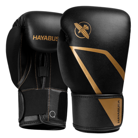 Hayabusa E1 Boxing Gloves for Kids - Black/Gold