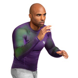 Hayabusa Fusion Long Sleeve Rashguard - Paars / Groen