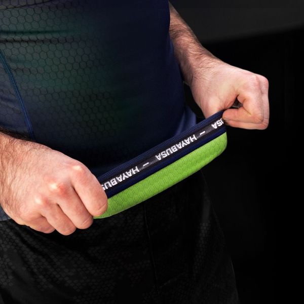 Hayabusa Fusion Short Sleeve Rashguard - Blauw / Groen
