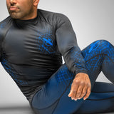 Hayabusa Geo Jiu Jitsu Spats - Zwart / Blauw