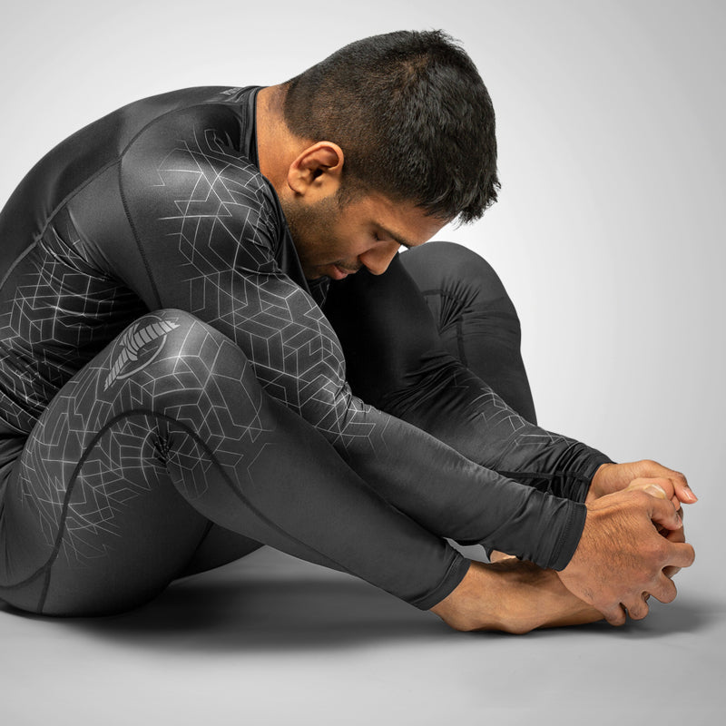 Hayabusa Geo Jiu Jitsu Spats - Black / Gray