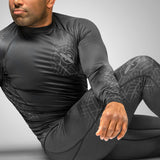 Hayabusa Geo Jiu Jitsu Spats - Black / Gray
