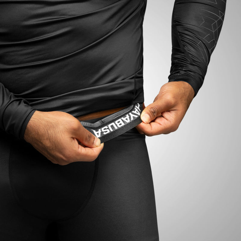 Hayabusa Geo Jiu Jitsu Spats - Black / Gray