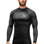 Hayabusa Geo Long Sleeve Rashguard - Black / Gray