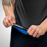 Hayabusa Geo Short Sleeve Rashguard - Zwart / Blauw