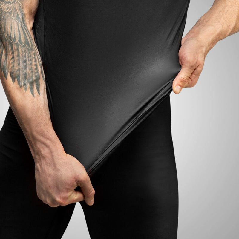Hayabusa Geo Short Sleeve Rashguard - Zwart / Grijs