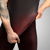 Hayabusa Geo Short Sleeve Rashguard - Zwart / Rood