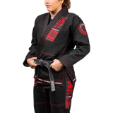 Hayabusa Goorudo 3 Gold Weave Jiu Jitsu Gi - Black / Red