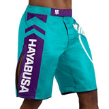 Hayabusa Icon Fight Shorts - Teal / Wit