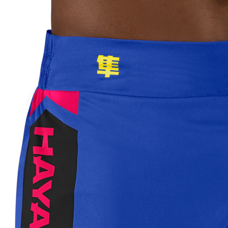 Hayabusa Icon Kickboxing Shorts - Blauw / Geel