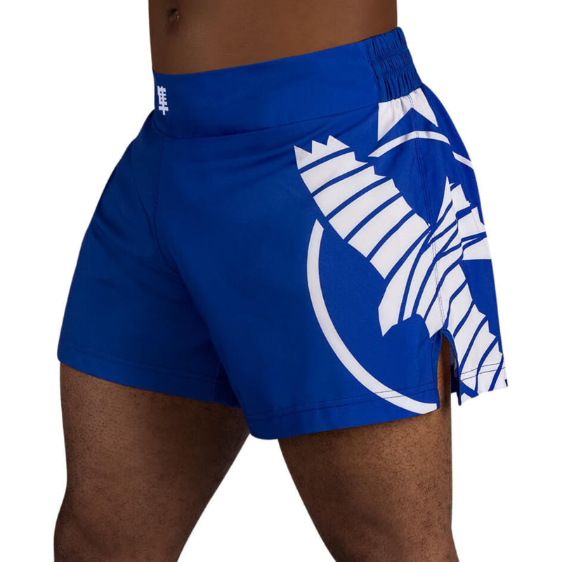 Hayabusa Icon Kickboxing Shorts - Blauw / Wit