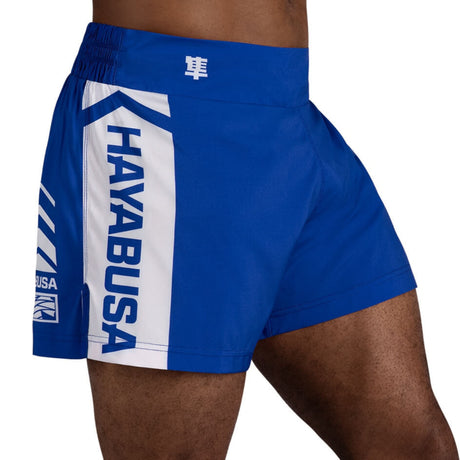 Hayabusa Icon Kickboxing Shorts - Blue / White