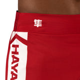 Hayabusa Icon Kickboxing Shorts - Rood / Wit