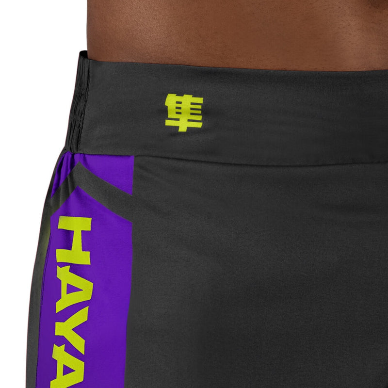 Hayabusa Icon Kickboxing Shorts - Zwart / Neon