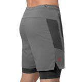 Hayabusa Athletische Gelaagde Prestatie Short - Herren - Dunkelgrau