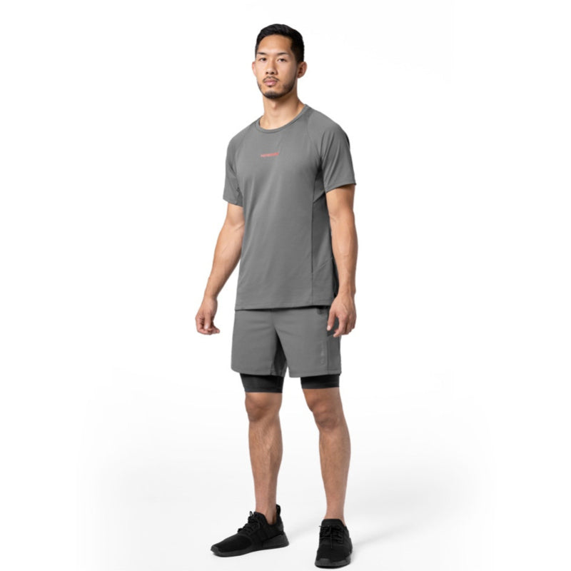 Hayabusa Athletische Gelaagde Prestatie Short - Herren - Dunkelgrau