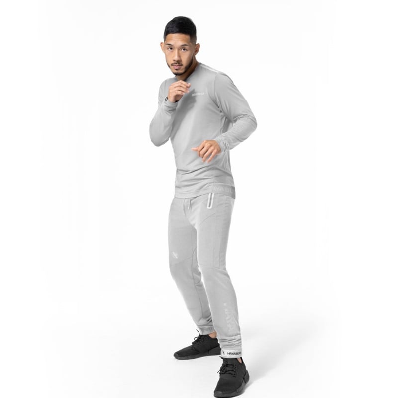 Hayabusa Athletic Long Sleeve Trainingshirt - Heren - Lichtgrijs