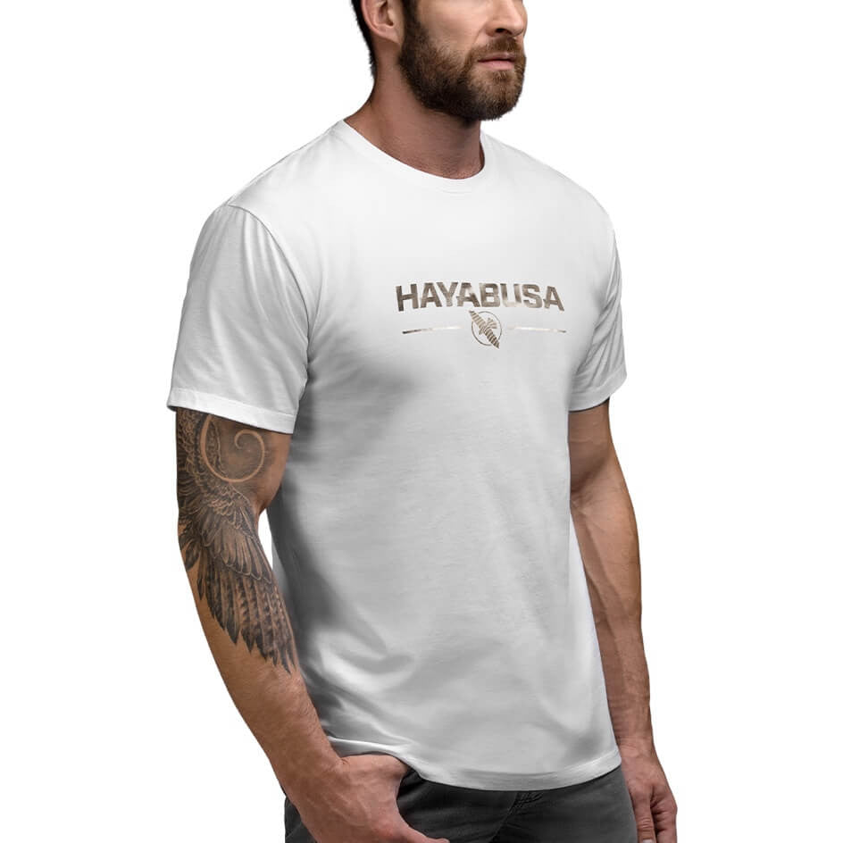 Hayabusa Metallic Logo T-Shirt - Wit