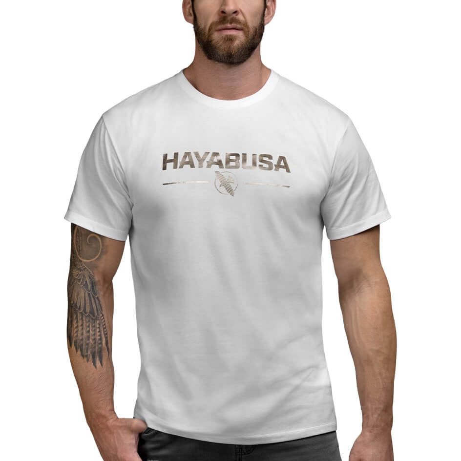 Hayabusa Metallic Logo T-Shirt - Wit