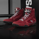 Hayabusa Pro Boxing Shoes - Dark Red/Grey