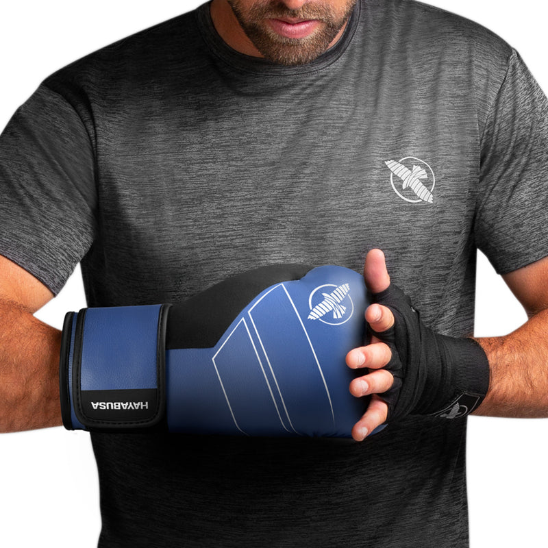 Hayabusa S4 Boxing Gloves - Genuine Leather - Blue