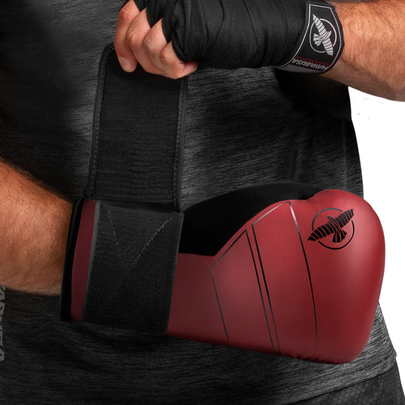 Hayabusa S4 Boxing Gloves - Genuine Leather - Red