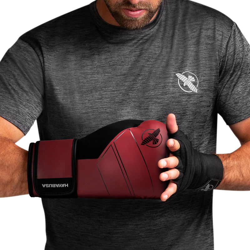 Hayabusa S4 Boxing Gloves - Genuine Leather - Red