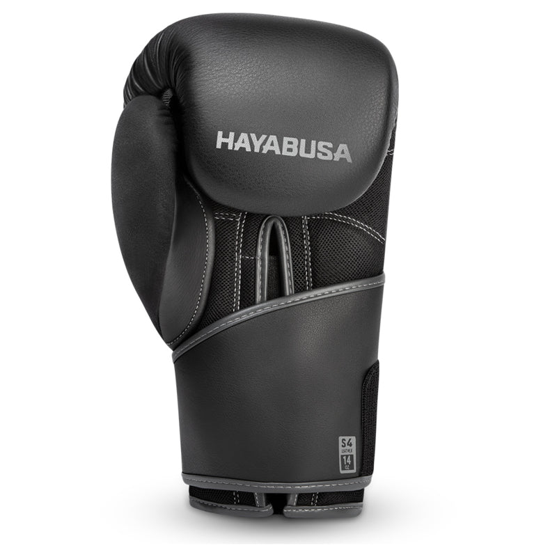 Hayabusa S4 Boxing Gloves - Genuine Leather - Black