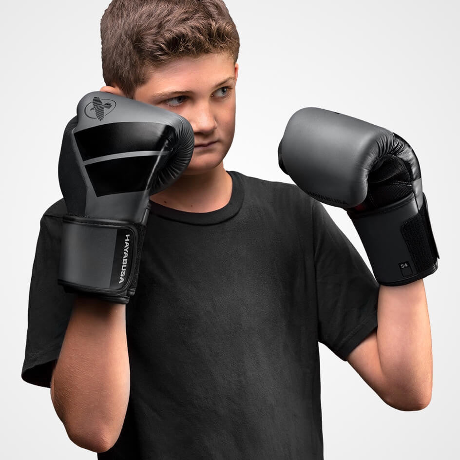 Hayabusa S4 Youth Boxing Gloves - Charcoal Gray