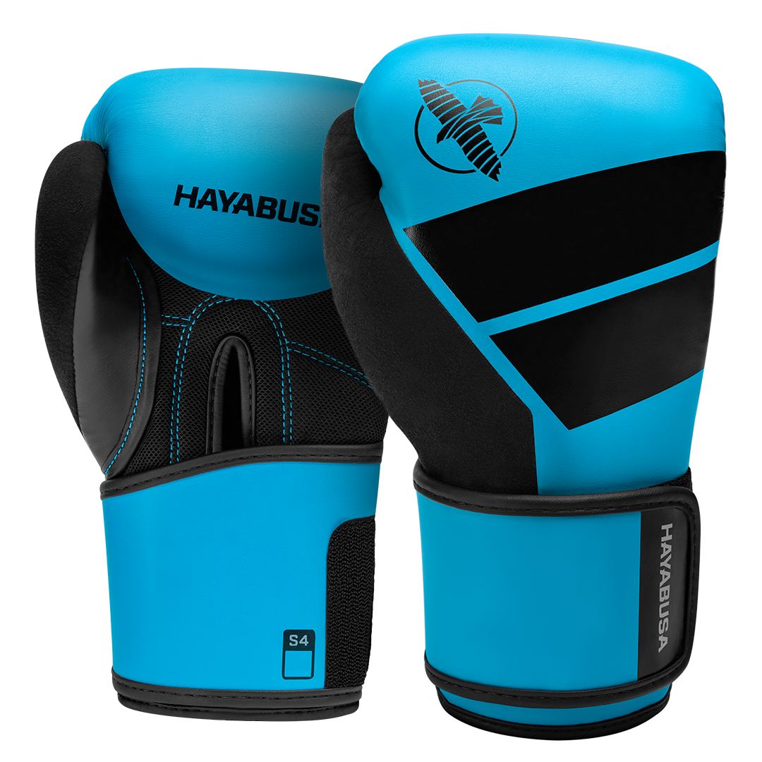 Hayabusa S4 Youth Boxing Gloves - Cyan Blue