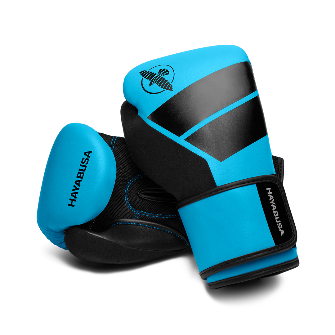 Hayabusa S4 Youth Boxing Gloves - Cyan Blue
