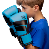 Hayabusa S4 Youth Boxing Gloves - Cyan Blue